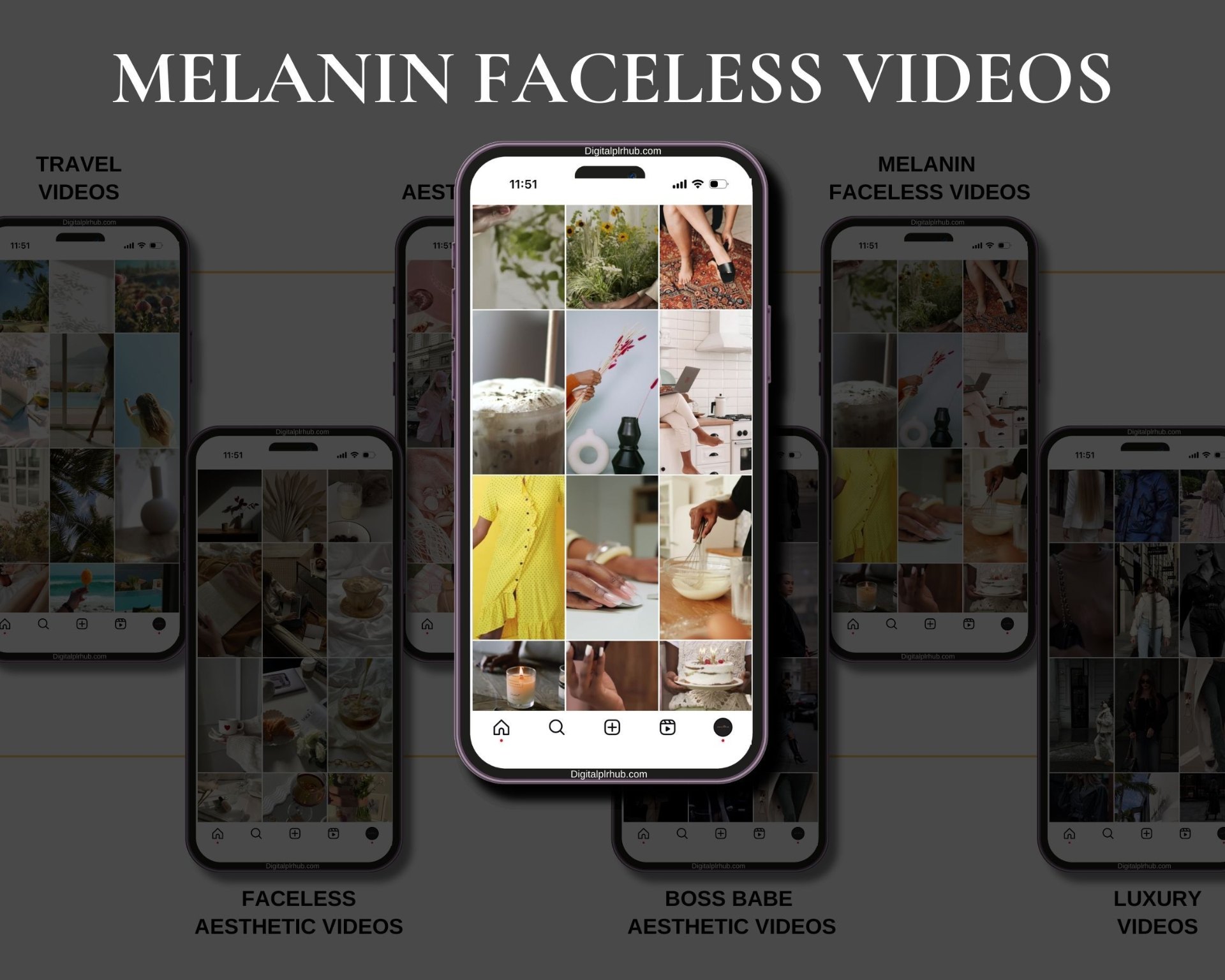 1400+ Melanin Faceless Videos